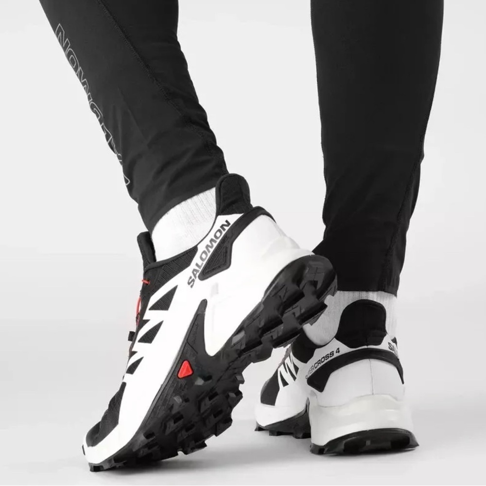 Salomon Supercross 4 Men's trail running Sport Shoes "White/Black" Mens Sz 12